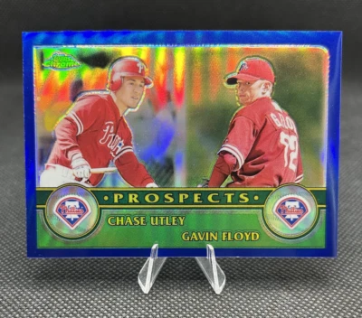 2003 Topps Chrome Chase Utley/Gavin Floyd Rookie RC Refractor/699 Foto 1 de 2