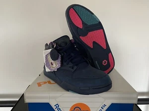 REEBOK PUMP OMNI LITE L&D LEMAR & AND DAULEY PEACOAT/BLUE/CARMINE RARE RETRO 9.5 - Picture 1 of 11
