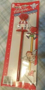 Valentines Day Pencil with Topper ~ Vintage ~ New - Picture 1 of 1