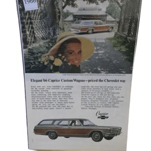 Vintage 1966 Chevrolet Caprice Custom Wagons Ad Advertisement - Imagen 1 de 4