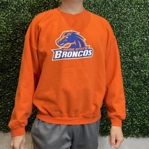 Gildan Boise State Broncos Pullover Sweatshirt Unisex Size XL  Orange Cover
