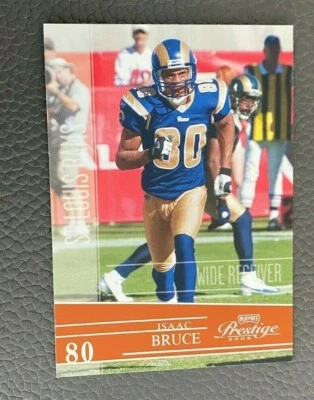 2006 Playoff Prestige Football Card #134 Isaac Bruce - Rams - Image 1 of 2