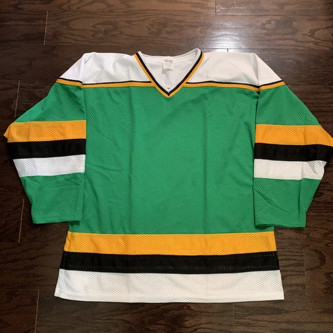Vintage Minnesota North Stars NHL Hockey Blank Jersey Mens Size XL Green Vtg Cover