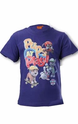 Boys Official Paw Patrol Short Sleeve 100% Cotton T-Shirt tshirt Top 3 to 8 Year - Image 1 of 3