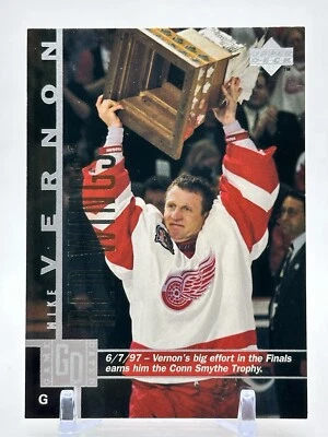 1997- 1998 Upper Deck Hockey Mike Vernon Game Dated #60 - Image 1 of 2
