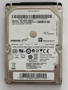 ST1000LM024, HN-M101MBB/AC2, FW: 2BA30001, JUL 2014, Samsung 1Tb 2.5" SATA HDD - Picture 1 of 2