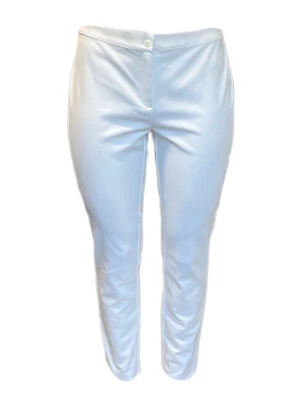Pantalones de vestir para mujer MARINA RINALDI blancos remo calce ajustado $255 nuevos con etiquetas Foto 1 de 3