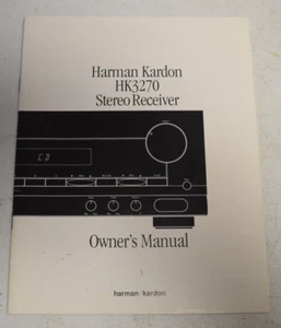 Original Harman/Kardon HK3270 Stereo Receiver Owner's Manual - Picture 1 of 2