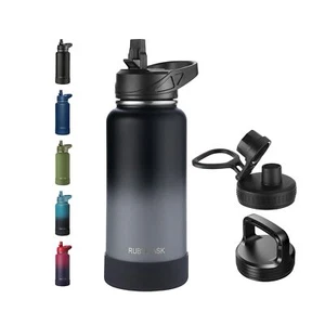 32oz Insulated Water Bottle with Straw, Stainless Steel Metal Vacuum Water Fl... - Picture 1 of 7