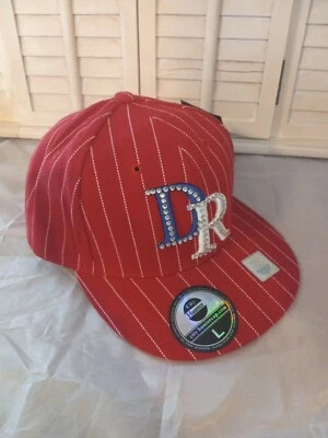 Gorra City Hunter Bordada a Rayas República Dominicana Auténtica Talla L 7 1/2 Foto 1 de 4