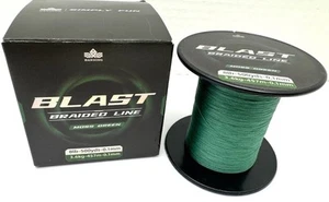 BLAST Simply Fun Braided Fishing 4X Strand Moss Green Line 8lb-500yds-0.1mm NIB - Picture 1 of 1