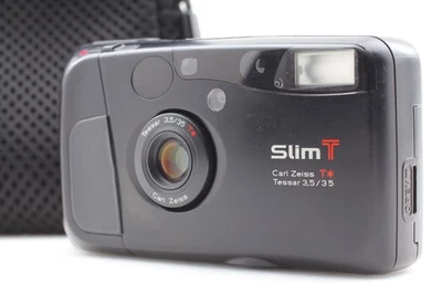 [MINT] Kyocera Slim T Black Yashica T4 Point & Shoot Camera 35mm From JAPAN - Image 1 of 4