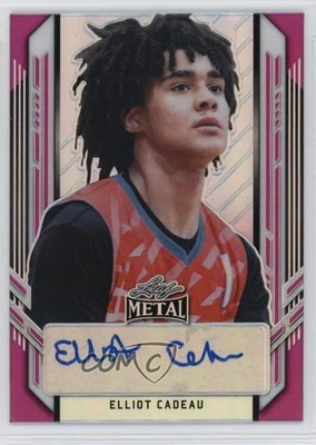 2021-22 Leaf Metal Portrait Auto Pink Rainbow /25 Elliot Cadeau #PA-EC1 Auto - Image 1 of 2