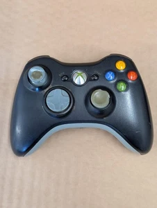 Microsoft Xbox 360 Wireless Controller Black Official Sold as SPARES/PARTS - Picture 1 of 5