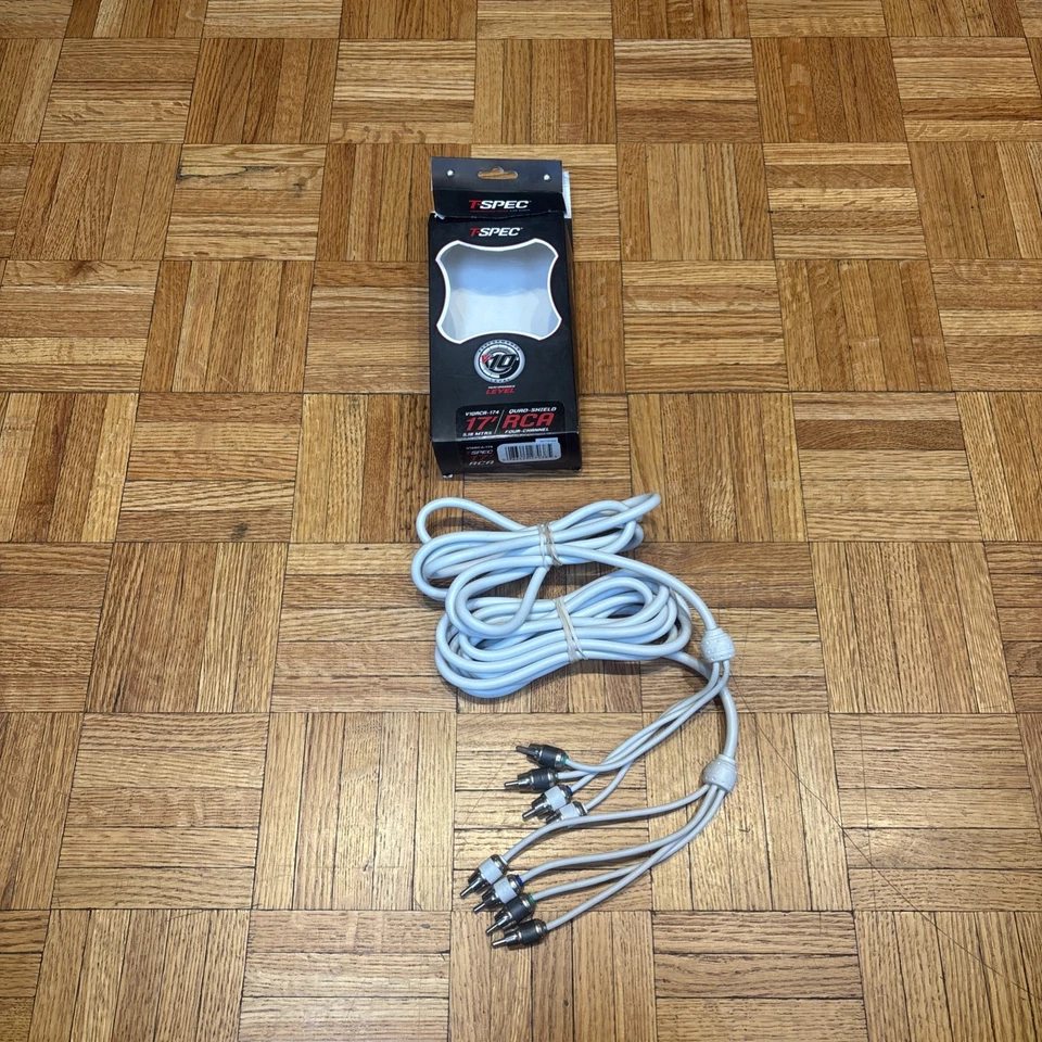 T-Spec V10RCA-174 V10 Quad-Shield Four Channel RCA Cable White - Open Box - Image 1 of 4