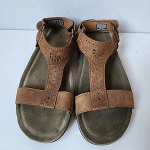 Keen Kaci Ana T-Strap Cafe AU Lait Sandals Womens Size 7.5 Brown Cush 1020445 - Picture 1 of 10