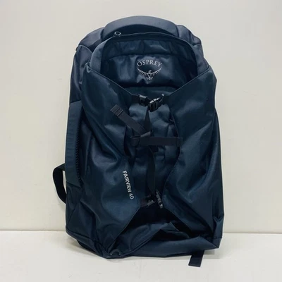 Osprey Black Compact 40L with Pockets Padded Straps Water-Resist Travel Backpack - Image 1 of 4