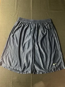 Nike Shorts Boys Size Large Navy Blue Shorts With White Nike Check - Picture 1 of 7
