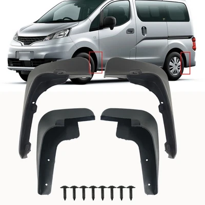 Juego de guardabarros guardabarros guardabarros para Nissan NV200 2010-2019 Vanette Evalia Foto 1 de 4