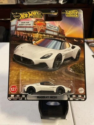 Hot Wheels Premium Boulevard 2025 - Maserati MC20 #127 blanco Foto 1 de 2