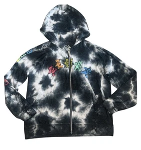 Chaser Brand Kids Grateful Dead Bears Tie Dye Cozy Knit Zip Hoodie Size 14 - Picture 1 of 5