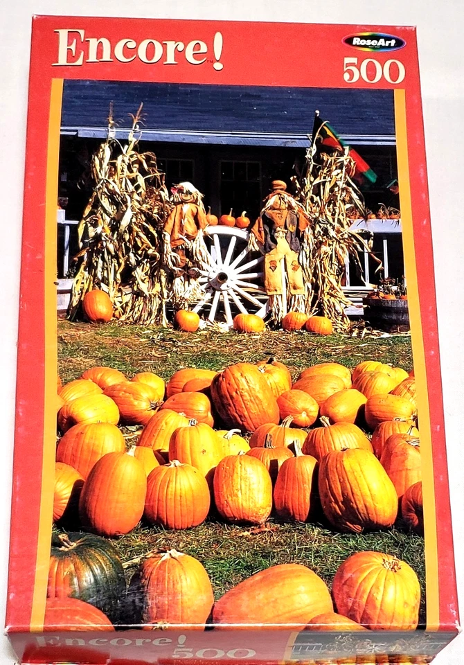 RoseArt Encore!#06052 "PUMPKIN 农场" 500 件拼图 10 3/4" x 18" — 第 1/1 张图片