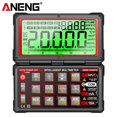ANENG Auto Reparatur Multimeter 20000Count Digital AC Spannung/Strom NCV Tester - Bild 1 von 4