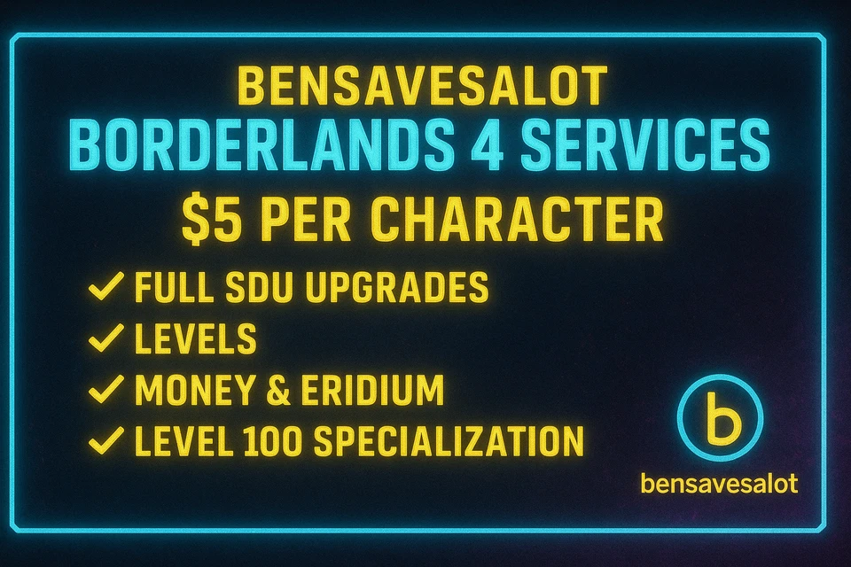 Borderlands 4 🎉 Full SDU+ max Levels +Money + Eridium - Image 1 of 1