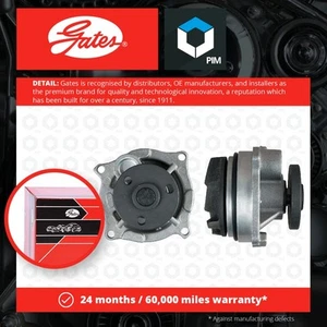 Water Pump fits FORD ESCORT 1.6 98 to 00 Coolant Gates 1517732 1052036 1053879 - Picture 1 of 4