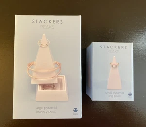 Stackers Peaks - Large Small PYRAMID LOT - 5" Jewelry Storage Holder Trinket Box - Bild 1 von 6