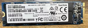 HP SanDisk X400 128GB 856447-001 SATA M.2 SSD - Picture 1 of 2