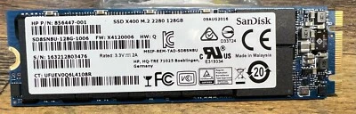 HP SanDisk X400 128GB 856447-001 SATA M.2 SSD - Image 1 of 2