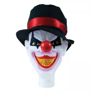 Scary Hanging Clown Head With Light And Sound Halloween Party Prop - Picture 1 of 1