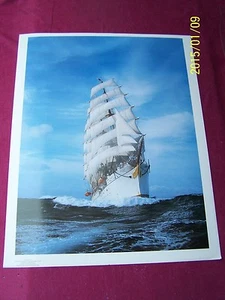 1987 PHOTOGRAPH, " TALL SHIPS " 19'W X24"H POSTER - Picture 1 of 5