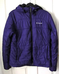 Columbia purple women's lightweight coat jacket size M w/ Omni-Heat, thumb holes - Picture 1 of 8