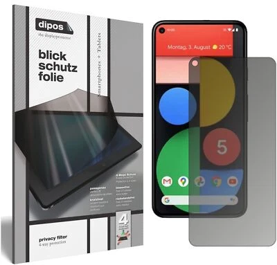 Screen Protector for Google Pixel 5 Privacy Filter 4-Way Protection dipos - Image 1 of 4