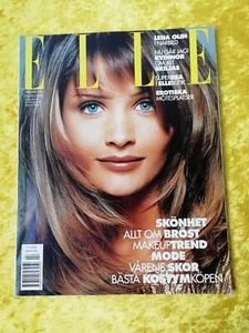 ELLE magazine February 1994.Swedish. Helena Christensen on the cover.Lena Olin - Bild 1 von 7