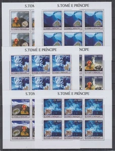 ST257P6. S.Tome and Principe - MNH - Minerals - Sheets of 6 - Picture 1 of 1