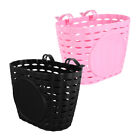 2pcs Portable Basket Plastic Front Basket Detachable Vegetable