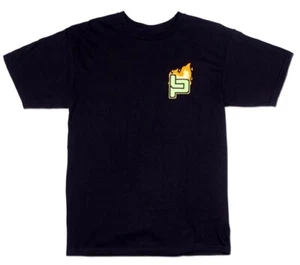 Hoonigan🏁 LEAH PRUETT GLOW & GRIND 🔥SHORT SLEEVE TEE Black Sz Large - Picture 1 of 11