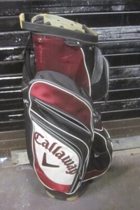 Callaway Golf Club 14 Way Divider Cart Carry Bag Black Red White - Picture 1 of 10
