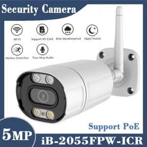 5MP 5Ghz WiFi Humanoid Recognition TF Card 2-Way Audio Outdoor Bullet  IP Camera - Picture 1 of 16