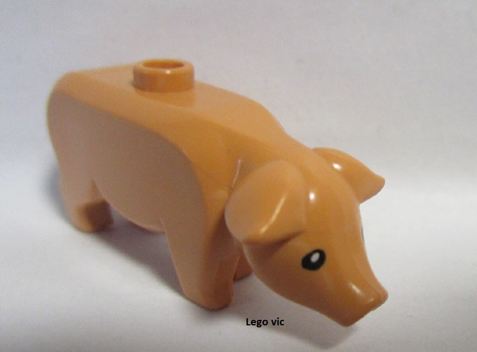 Lego 87621pb01 Pig Nougat Cochon City Farm 7684 HP 4840 MOC A63