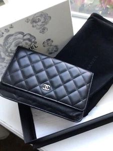 🔥NEW CHANEL Classic WOC Wallet On Chain Black ❤️ - Picture 1 of 14