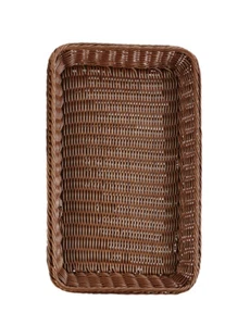 GN 1/3 Korb Kunststoff geflochten Systemkorb 32,5 x 17,6 x 10 cm Braun Gastlando - Picture 1 of 2