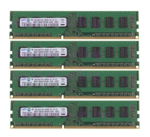 Samsung 8 GB RAM 4X 2GB RAM PC3-8500 DDR3 1066Mhz 240Pin DIMM Desktop Memory CL7 - Picture 1 of 7