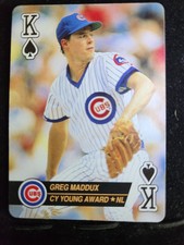 36852 1993 U.S. Playing Cards Aces K SPADES Greg Maddux 