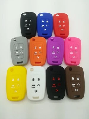 Fob Key Cover for Chevrolet CAMARO CRUZE SONIC IMPALA MALIBU EQUINOX GMC TERRAIN - Imagem 1 de 2