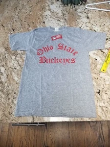 Deadstock Vintage Ohio State T-Shirt Erwachsene Small Velva Glanz OSU Buckeyes Wanne #8 - Bild 1 von 6