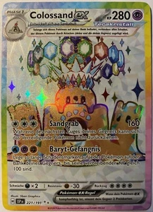 Pokemon Colossand EX Deutsch 221/191 Stürmische Funken Terakristall FA Near Mint - Bild 1 von 2